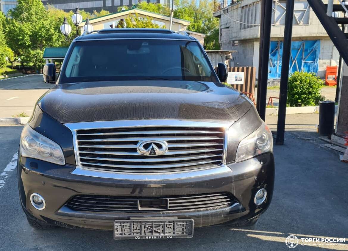 Автомобиль INFINITI QX56, 2011 года выпуска, цвет черный, идентификационный  номер (VIN) JN8AZ2NE9B007395. Состояние «как есть». Установленные  обременения отсутствуют. Начальная цена 1 322 303,00 рубле... | Сахалинская  область | Торги России